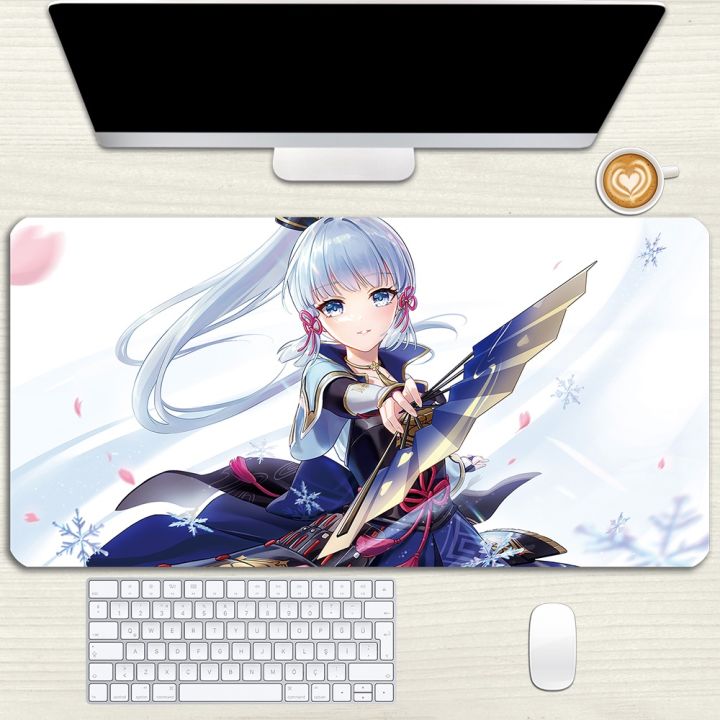 Game Genshin Impact Mouse Pad Lnazuma Kamisato Ayaka Mousepad Lumine