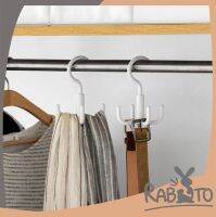 【ถูกที่สุด】RABITO【CTN004】ที่แขวนของ หมุนได้ 360 องศา ที่แขวนของแบบตะขอ 4 แฉก  ที่แขวนของแบบตะขอ   ตะขอ4แฉก ตะขอแขวนของ