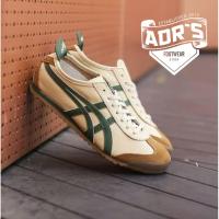 Asics Onitsuka เม็กซิโก66ล่าสุดเสือรองเท้า66สีเบจหญ้าสีเขียวหนังระดับไฮเอนด์กีฬารองเท้าวิ่ง