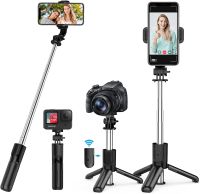 มินิ Selfie Stick, 4 In 1ยืดแบบพกพาบลูทูธ Selfie Stick ศัพท์ขาตั้งกล้องยืนด้วยรีโมทไร้สายที่ถอดออกได้