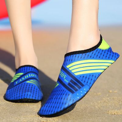 【Hot Sale】 Mens and womens beach shoes sports barefoot skin-fitting soft snorkeling wading swimming yoga treadmill
