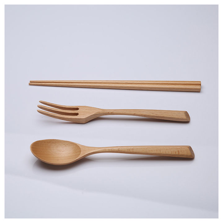 creative-wooden-fork-spoon-and-chopsticks-japanese-style-beech-dining-spoon-fork-tableware-portable-high-quality-kitchen-supplies