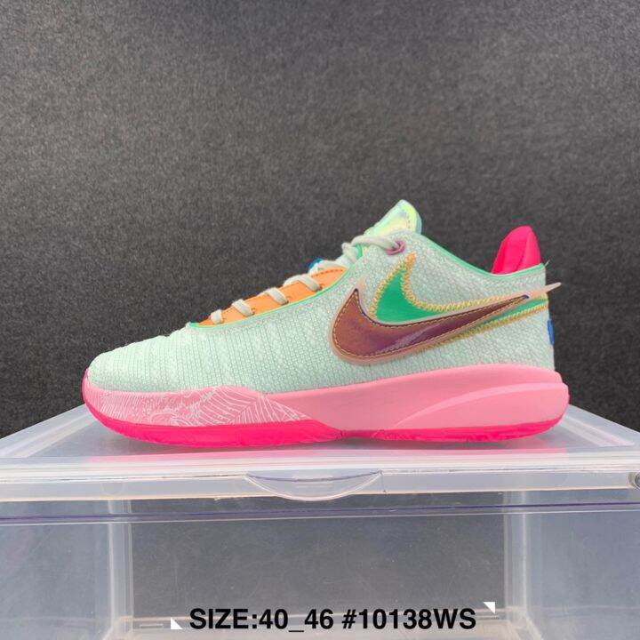 【HOT】Ready Lebron 20 men's basketball shoes pink Basketball Shoes