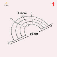 EWYT 1PC สแตนเลส Semicircle ความร้อนฉนวนกันความร้อนชั้นวางสำหรับนึ่งท่อระบายน้ำชั้นกรองแกดเจ็ตสำหรับครัว16-32ซม.