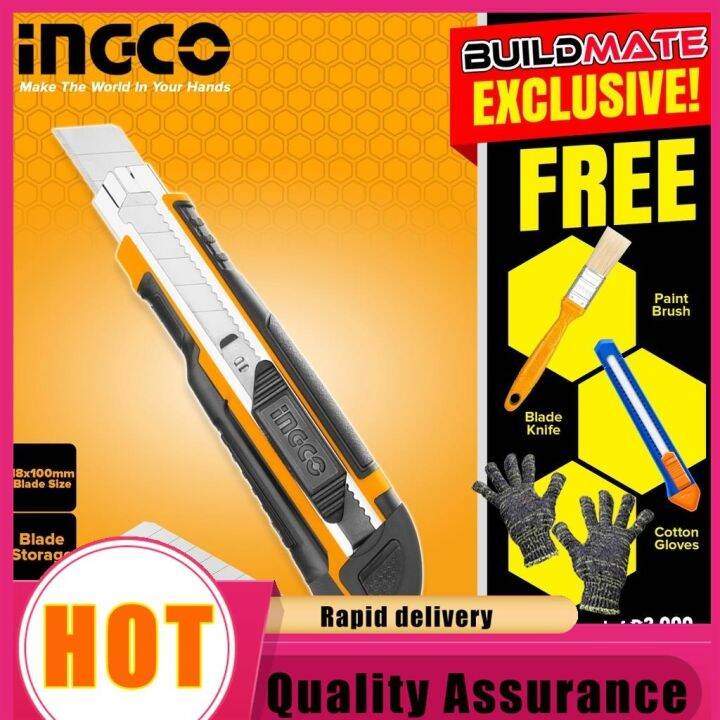 INGCO Snap Off Cutter Blade Knife Heavy Duty Super Select 18 x 100mm