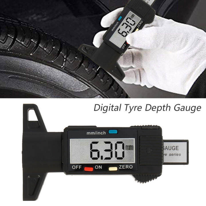 IN STOCK For Car Tire Caliper Digital depth gauge caliper tread depth ...