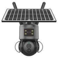 3MP Solar Surveillance Cameras High Definition Video Surveillance Outdoor Waterproof Security Cams