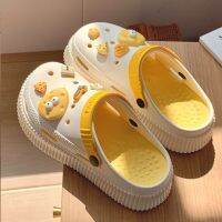 Thick-Soled Cheese Womens Outer Wear Internet Ins Non-Slip Foot-Stepping Toe Sandals