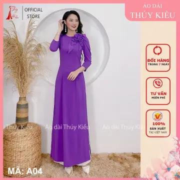Áo Dài Màu Tím Cẩm Giá Tốt T08/2023 | Mua Tại Lazada.Vn