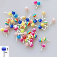 sunkepo6392 30pcs ผสมสีน่ารัก Lollipop Candy MINI Nail Art ตกแต่ง3D DIY NAIL Charm