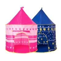 Princess Castle Play Tent Pink Foldable Prince Pop Up Tent Playhouse Toy Outdoor Children Tent For Kids Best Girl Gift