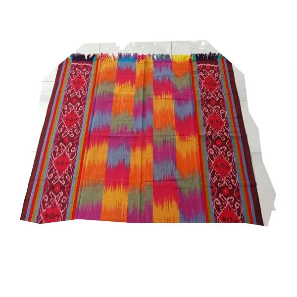 Kain Tenun Ikat Blanket Motif Pelangi Etnik Standard ,Bahan Kain Tenun