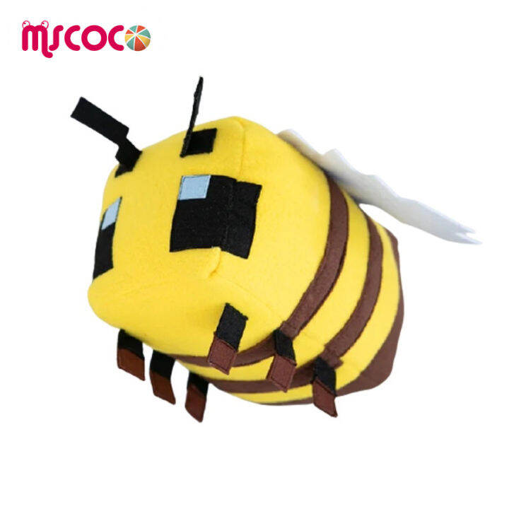 mscoco-minecraft-bee-plush-ของเล่นการ์ตูนสัตว์ตุ๊กตาตุ๊กตา-super-soft-หมอนของขวัญวันเกิดที่ดีสำหรับเด็ก