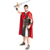 ? Popular Clothing Theme Store~ Mens Halloween Costume Hero Of Sparta Cloak Outfit Roman Gladiator Adult Game Stage Costume