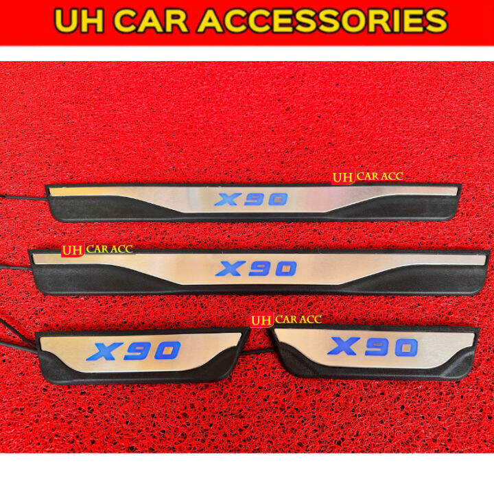 PROTON X90 X90 LED SIDE STEP SILL PLATE DOOR STEP SCUFF PLATE LED Lazada