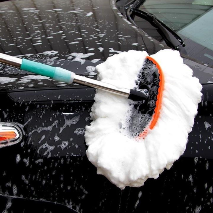 jh-car-wash-mop-car-brush-soft-hair-long-handle-telescopic-dust-removal-duster-milk-silk-drag-cleaning-tool