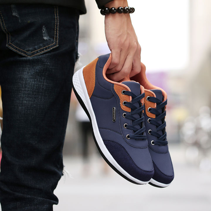 fashion-mens-casual-business-leather-shoes-sports-sneakers-รองเท้าหนังลำลองสำหรับผู้ชายรองเท้าผ้าใบแฟชั่น