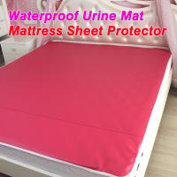 PU Leather Waterproof Mattress Sheet Protector Pad Cover Bed Washable s Children Kids Faux Leather Waterproof Urine Mat