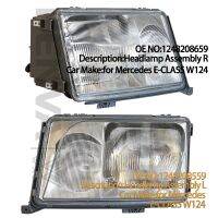 ไฟหน้าคู่1248208659 1248208559เหมาะกับ Mercedes Benz W124 A124 C124 S124