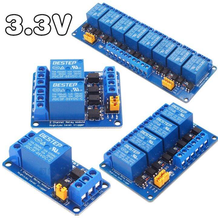 3v-3-3v-1-2-4-8-channel-relay-module-high-and-low-level-trigger-dual-optocoupler-isolation-3-3v-relay-module-electrical-circuitry-parts