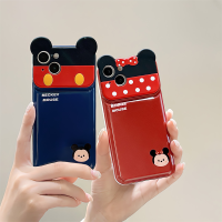 รูปแบบมิกกี้มินนี่หูการ์ตูนน่ารักแฟชั่นสำหรับ IPhone 14 13 12 11 Pro Max สำหรับเคสโทรศัพท์ที่สร้างสรรค์