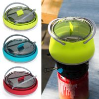 Outdoor Mini Silicone Kettle Portable Boiling Water Pot Tableware Outdoor Camping Hiking Pcnic Travel Accessories
