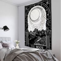 【CW】▪○♚  75x58cm Card Tapestry Wall Hanging Astrology Divination Bedspread Beach Goddess Print Blanket