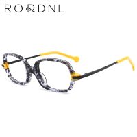 Prescription Myopia Square Wholesale Kids Glasses Girls Boys in Bulk Luxury Brand Eyeglasses Frame Italy Acetate Optical Eyewear