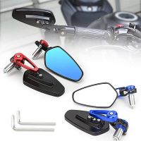 1 Pair Motorcycle Rearview Mirror Adjustable Aluminum Tuning Handlebar Reflector Handlebar Mirror For 22Mm Hollow Handlebar