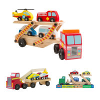 [บรรทุก+4คัน] ชุดรถยกรุ่นกู้ภัย 4 คัน Melissa &amp; Doug Emergency Vehicle Carrier รีวิวดีใน Amazon USA หลากรุ่น 4610/4096/9390  เฮลิคอปเตอร์ รถพยาบาล รถตำรวจ รถดับเพลิง