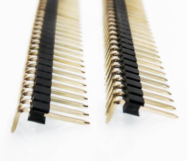 10pcs-2-54mm-pin-1x40p-r1-r2-right-angle-smd-smt-board-spacer-single-row-gold-pcb-male-berg-strip-pin-header-connector