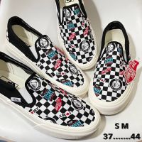 รองเท้าผ้าใบ Vons slip on (ลายตาราง)ไซส์ 37-44 พร้อมกล่องตรงปก เบานุ่มเท้า ยอดฮิต รองเท้าผ้าใบ รองเท้าวิ่ง รองเท้าแฟชั่น รองเท้าผ้าใบแบบสว