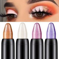 15 Color Highlighter Eyeshadow Pencil Waterproof Glitter Matte Nude Eye Shadow Makeup Pigment Cosmetics White Eyeliner Pen Drawing Drafting