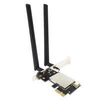 PCIE อะแดปเตอร์การ์ด WiFi แบนด์คู่2023ไร้สายการ์ดเน็ตเวิร์กอะแดปเตอร์สำหรับเดสก์ท็อปพีซีเสาอากาศไวไฟ PCI- M.2 /Ngff