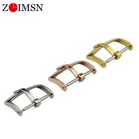 ZLIMSN Watch Buckle 16mm 18mm 20mm 316L Stainless Steel Band Strap Clasp Replacement For