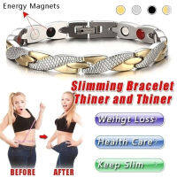 1Pc Menนาฬิกาผู้หญิงสแตนเลสTherapy Magnetiteกำไลข้อมือไขมันBurningJewelryของขวัญ