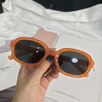 New Fashion Oval Sunglasses Woman Brand Designer Personality Sun Glasses Female Korean Hip-hop Retro Concave Oculos De Sol