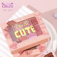 OB-1462 โอบิวซ์ พาเลท อายแชโดว์ 8 สี เนื้อแมทท์ ชิมเมอร์ กลิตเตอร์ OBUSE CUTE EYESHADOW AND ALWAYS SWEET