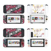 เคลือบ TPU ปกอ่อนเคสสำหรับ Nintendo สวิทช์ Oled NS คอนโซล Joy-Con ด้านหน้ากลับเชลล์ป้องกันสำหรับ Xenoblade 3ผิว