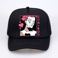 2023 New Japanese anime Hunter X Hunter hat  womens fun cartoon print casual sunhat men anime Hisoka Morow Mesh Baseball cap Versatile hat