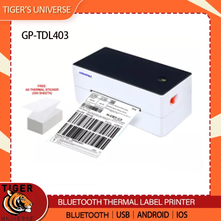 GOOJPRT A6 Bluetooth Thermal Label Printer GPTDL403 Shipping Label