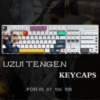 Demon Slayer Uzui Tengen Theme Pbt วัสดุ Keycaps 108ชุดคีย์สำหรับแป้นพิมพ์เครื่องกลโปรไฟล์ Oem เท่านั้น KeyCaps ManyuDou