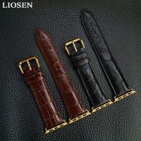 LIOSEN genuine leather watchbands watch accessory bracelet for apple watch band 42mm 38mm series 1 &amp; 2 &amp; 3 watches accessories Straps