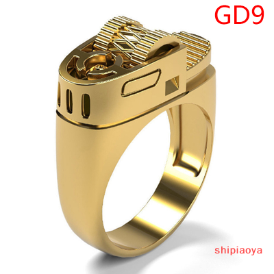 Shipiaoya แหวนเงินย้อนยุคสุดสร้างสรรค์สำหรับผู้ชายอุปกรณ์มอเตอร์ไซค์พังค์ร็อค