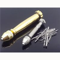 Mini Micro Aluminum 0.3-3.6mm Hand Drill With Keyless Chuck Rotary Tools HSS Twist Drill Bits Set Manual Wood Drilling