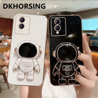 DKHORSING กล้อง VIVO เคสมือถือชุบโลหะใหม่ Y17S ป้องกันการตกปกป้องปลอกอ่อน Vivo Y17s 2023กับนักบินอวกาศฝาปิดมีที่ยึด VIVOY17S