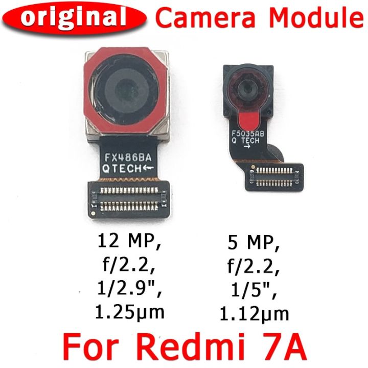 กล้องด้านหลังด้านหน้าและด้านหลังของแท้สำหรับ-redmi-7-7a-อะไหล่เปลี่ยนสายเคเบิลงอได้หลักหันหน้าไปทางด้านหน้าโมดูลกล้อง