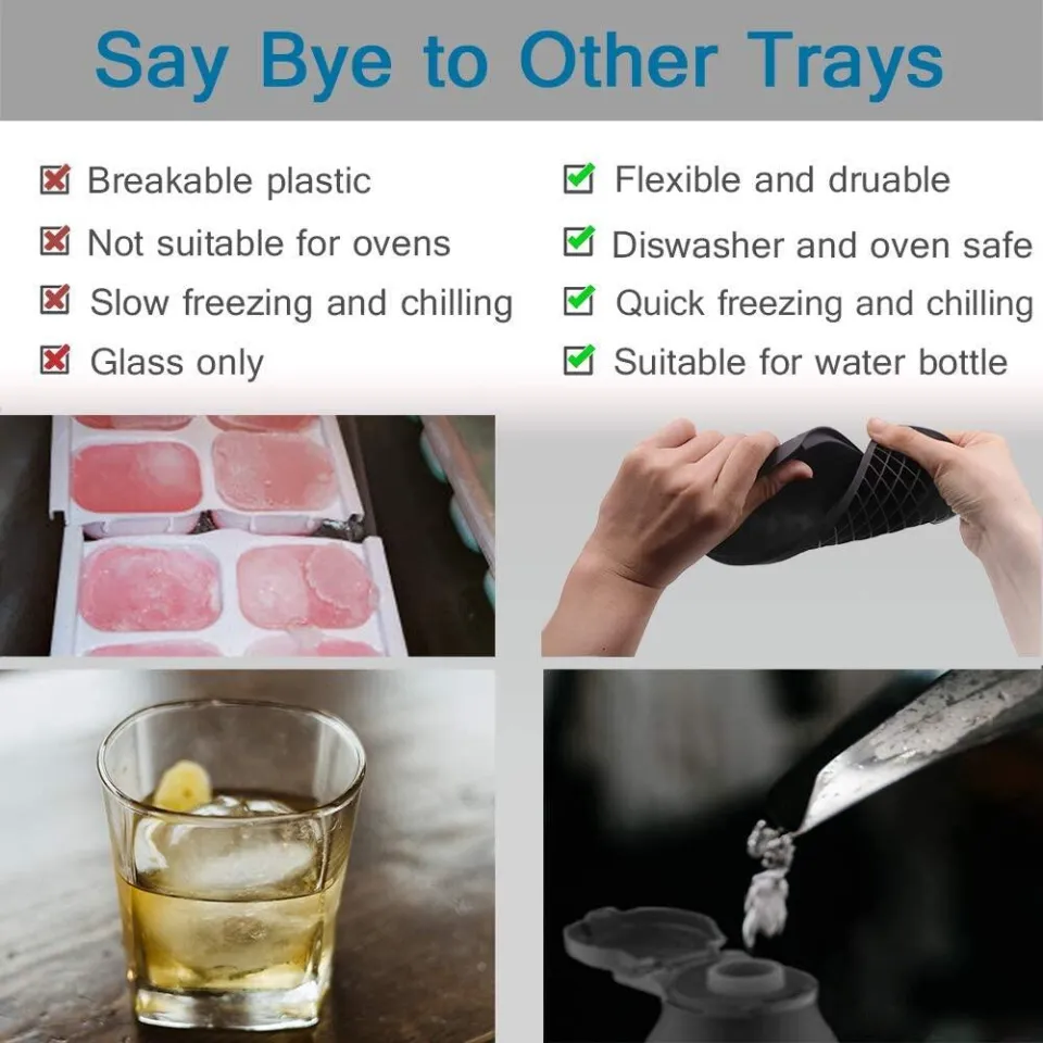 160 Small Ice Tray Frozen Cubes Trays Silicone Mold Kitchen Tool Hot Ice  Cube