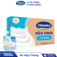 2 Thùng Sữa chua ăn Vinamilk ít đường 100g Yaourt 48 hộp thùng