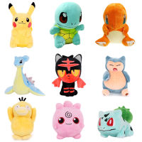 Pikachued Pokemoned อะนิเมะ Charmander ของเล่นตุ๊กตา Squirtle Bulbasaur Jigglypuff Lapras Eevee Peluche คริสต์มาสของขวัญเด็ก-WJJEE SHOP